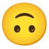 Upside-down smiley face emoji