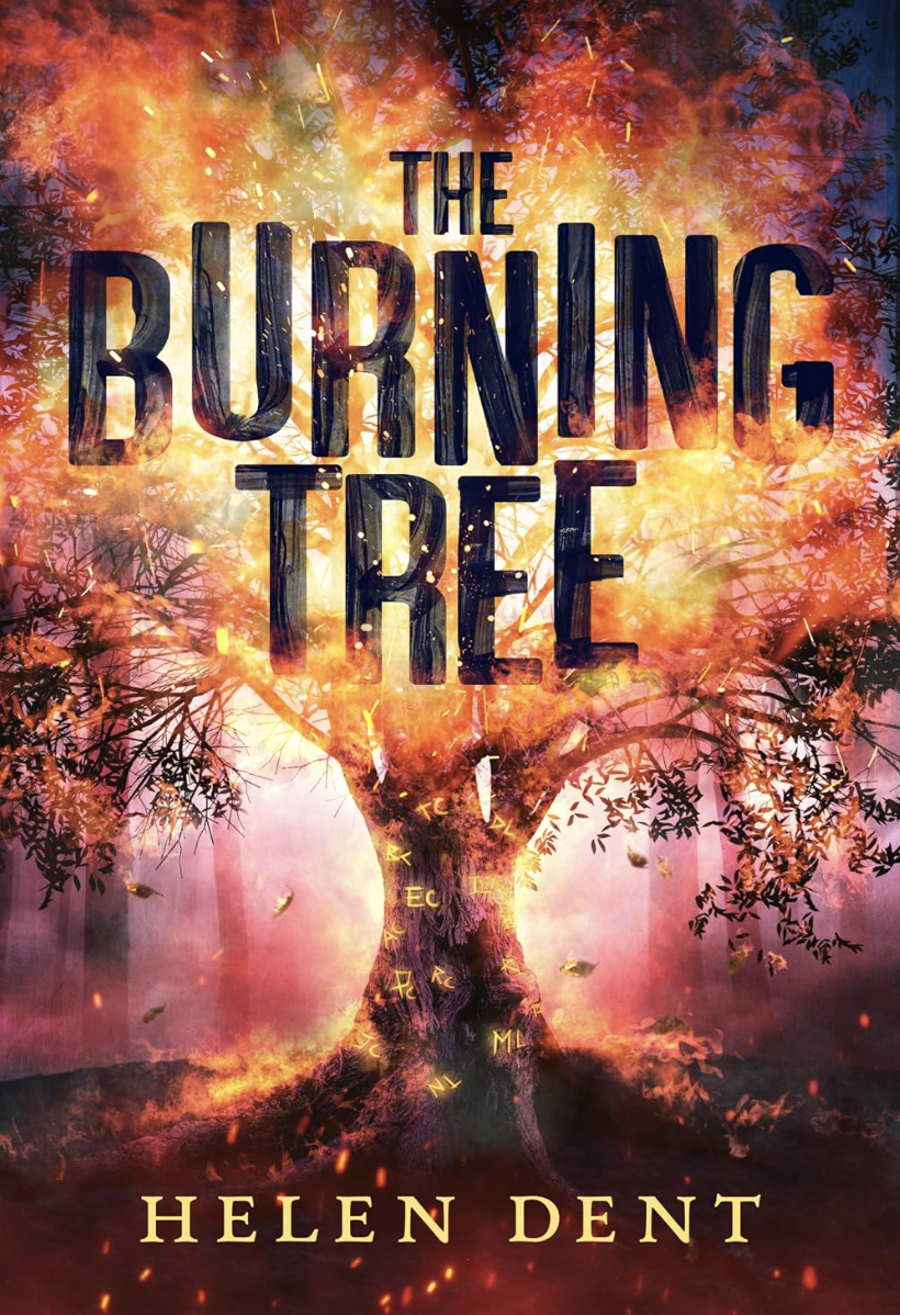 the burning tree cover graphic
